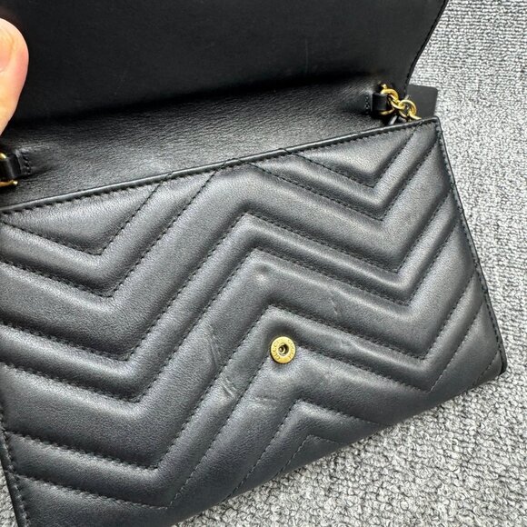 Gucci Marmont Leather Shoulder Bag 650-081425 - Picture 10 of 14